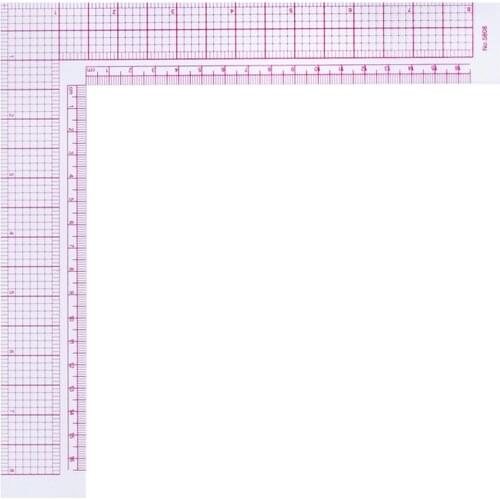 1Pcs L5808 Ruler Right Angle Multi-function Sewing Patchwork Tool Garment Cutting Craft Scale Rule