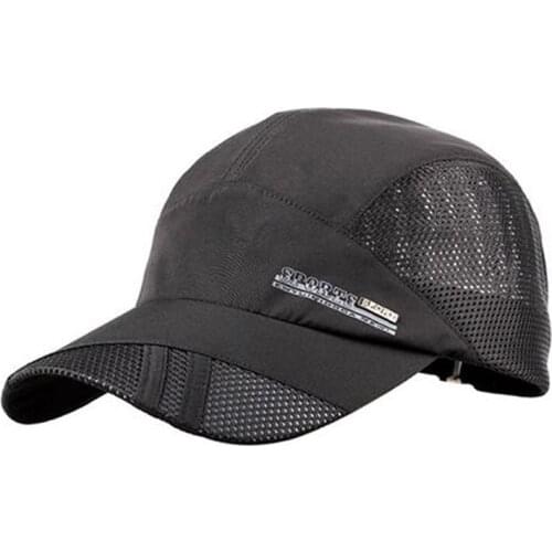 Fashion Mens Baseball Cap Adjustable Outdoor Sport Running Snapback Bone Summer Sun Hat Breathable Thin Mesh Fast Drying Caps