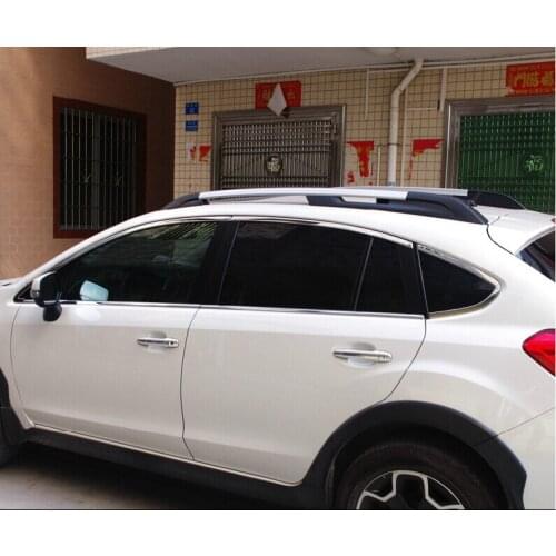 Stainless steel Exterior Window Sill Lid Trims car accessories for subaru xv 2012 2013 2014 2015 2016 2017 Car Styling