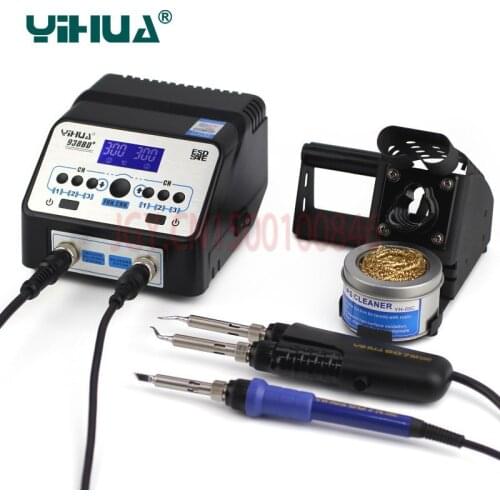 YH 938BD+ SMD Soldering Tweezer Repair Rework Station Electric heating pliers Constant temperature heating soldering station