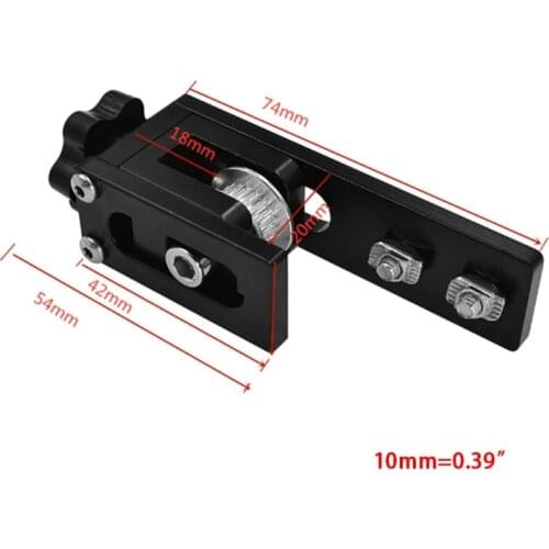 R58A X Axis Timing Belt Stretch Straighten Tensioner for Ender 3 Upgrade 3D Printer Parts Aluminum Alloy Stretching Tensioner