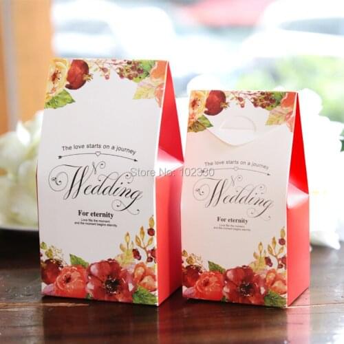 Romantic Wedding Gift Box Elegant Luxury Decoration Flower Bride Laser Cut Party Sweet Favors Wedding Paper Candy Box S201794