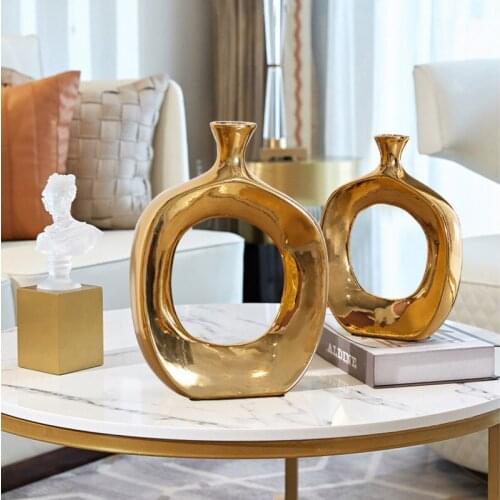 European light luxury dining table dry flower terrarium modern simple home decoration accessories creative ceramic ornament