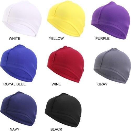 Unisex Solid Summer Satin Breathable Turban Hat Men Hip Hop Durags wave dome cap