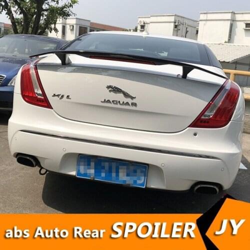 For Jaguar XJ XEL Spoiler 2008-2018 Jaguar XJ XFL spoiler High Quality ABS Material Car Rear Wing Primer Color Rear Spoiler