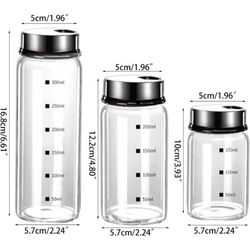 Glass Spice Jar Bottle for Seasoning Condiment Salt Pepper Storage with Lid Airtight Caps wholesales 517