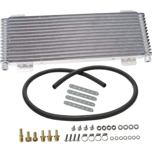 Heavy Duty Transmission Oil Cooler Low Pressure Drop LPD47391 with Mounting Hardware Cooling Protection Accessories