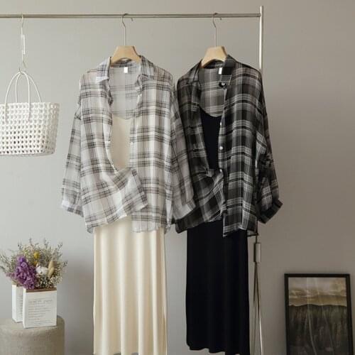 Блузки в клетку TB tonyBlunt China At AliExpress