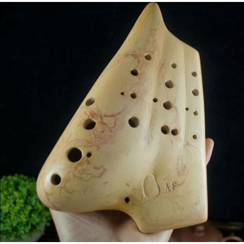 Three tubes bass C Ocarina 3-pipes BC tone ocarina flute playing type teaching special smoldered multichamber ocarina