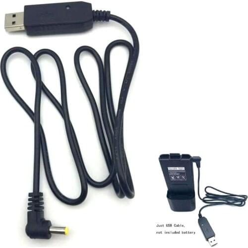USB Charger Cable Light for BaoFeng UV5RE UV-5R Extend Battery UVB2 BF-UVB3 Plus UV-S9 Walkie Talkie