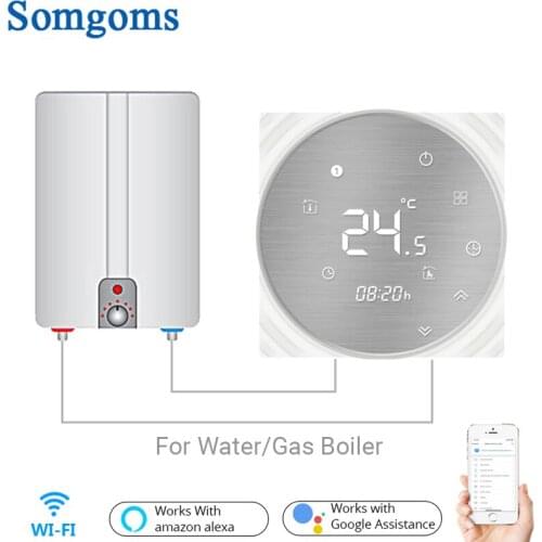 WiFi Smart Thermostat Water/Gas Boiler Temperature Controller Smart Life/Tuya Weekly Programmable Works With Alexa Google Home