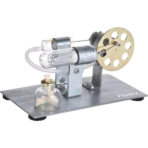Funny DIY Mini Air Stirling Engine Motor Model Educational Steam Power Toy Electricity Learning Model Toys for Children Adults