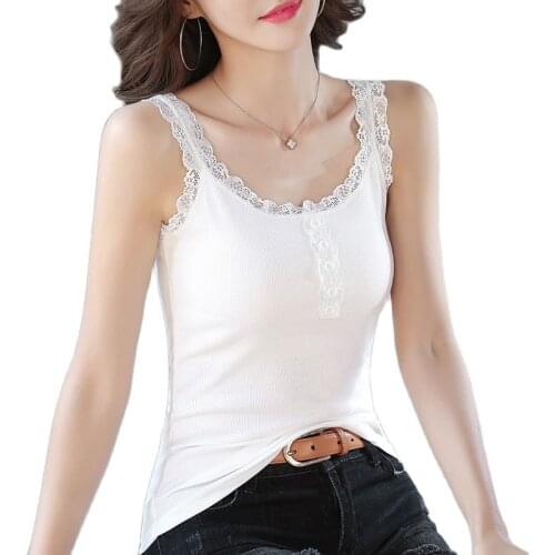 Cotton T-shirt Feminina Summer T Shirt Women Solid White Casual 2021 New Sleeveless O-Neck Top Tee Button Fashion Lady Clothing