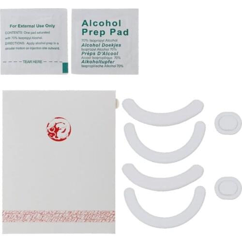 "2 Sets/pack Tiger Gaming Mouse Feet Mouse Skate For Logitech G403 G603 G703 Laser Gaming Mouse White Mouse Glides Curve "