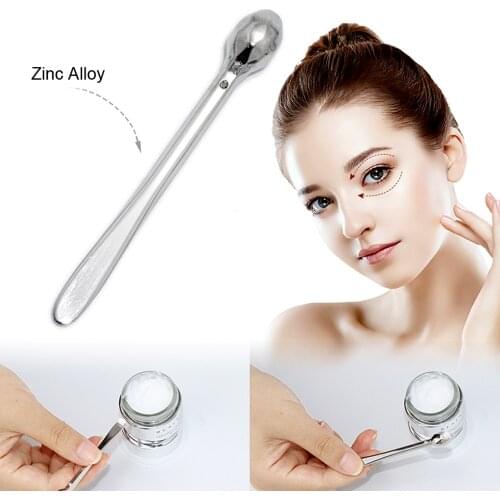 2PCS Eye Skincare Massager Cosmetic Makeup Spatula Spoon Facial Massage Stick Beauty Face Roller Double Chin Reducer Slim Tools