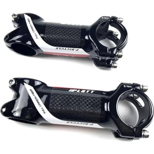 31.8mm 6 Degree 70 80 90 100 110 120mm Carbon Fiber MTB Road Bicycle Stem Handlebar Clamp Carbon Stem Road Bike Stem Cycling