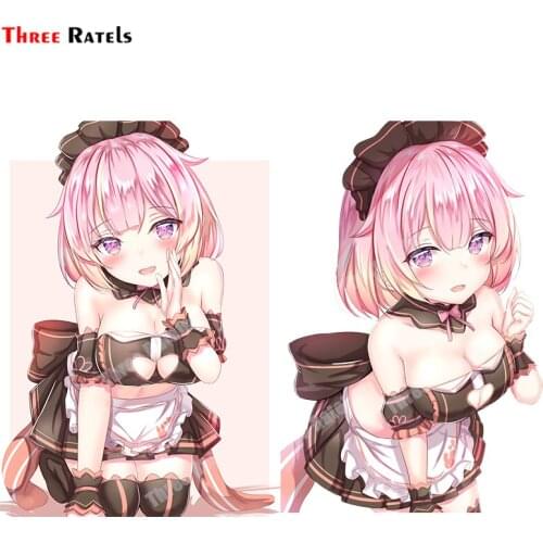 Three Ratels B327 3D Stickers For Lovely Anime Cute Girl School Gifts Decals Bedroom Wall Decoration Vinyl Material