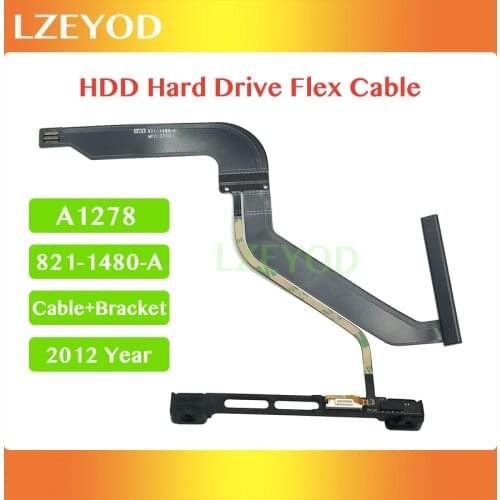 A1278 HDD Hard Disk Drive Flex Cable With Bracket 821-1480-A For MacBook Pro 13" A1278 MD101 MD102 2012 Year