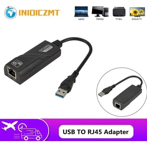 USB 3.0 to Rj45 Lan Ethernet Adapter USB 3.0 Network Card to RJ45 Lan Ethernet Adapter for Windows 10 Notebook PC