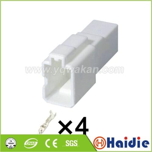 Free shipping 5sets 4pin auto electronic connector plug MG 620160 wiring cable unsealed plug connector MG620160