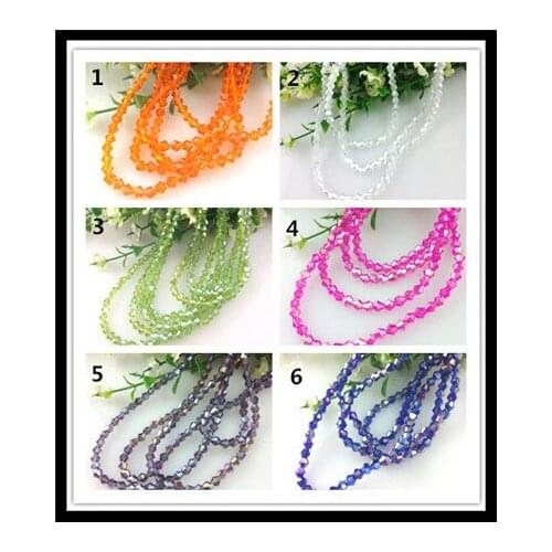 Free Shipping! Wholesale 4mm 570Pcs Crystal Bicone Beads DIY Jewelry Craft Making Necklace Earrings Findings Pick 6 Colors