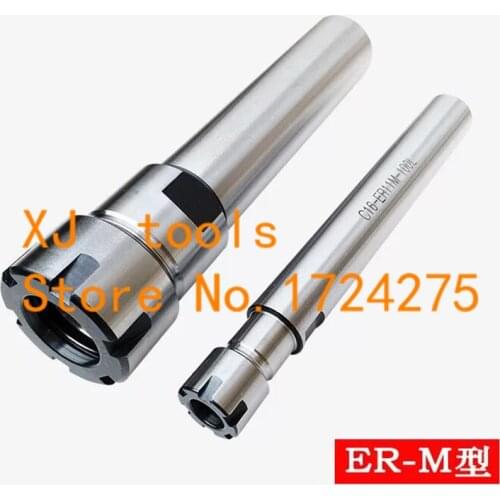 Collet Chuck Holder C8 C10 C12 C16 C20 C25 for ER8 ER11 ER16 ER20 Collet 100mm 150mm 200mm Extension Straight Shank ER M Nut