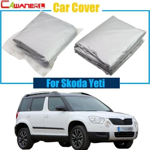 Cawanerl New Car Anti UV Rain Sun Snow Resistant Car Cover Dustproof For Skoda Yeti