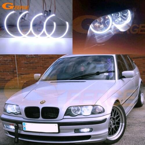 For BMW 3 Series E46 Pre facelift 1998 1999 2000 2001 Excellent Ultra bright COB led angel eyes kit halo rings