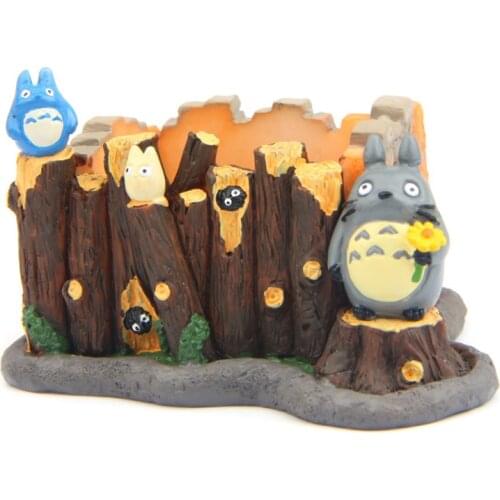 My Neighbor Totoro Kiki Kikis Delivery PVC Cat Action Figure Doll Neighbo Fence Stand Totor Garden Resin Plastic Model