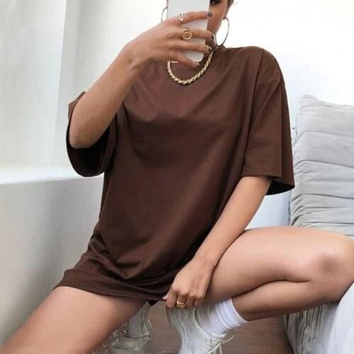Women New Khaki Solid T Shirts Female Solid Color T-shirt Tees Lady Short Sleeve T-shirt Tops for Summer Basic Harajuku Tshirt
