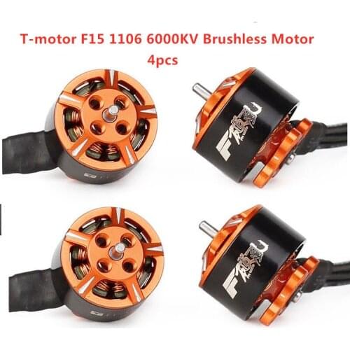 4pcs New T-MOTOR F15 1106 6000KV Brushless Motor 2-3S For RC Models Multicopter Propeller Spare Part Accessories Accs only 8g