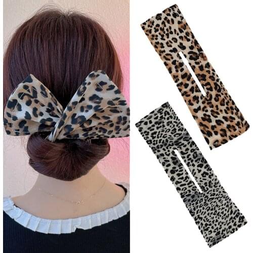 Easy Hair Bun Women Hair Styling Tools Print Headband Twist Hairbands Hair Bun Fashion Hair Making Buns Hair Accessories Braider