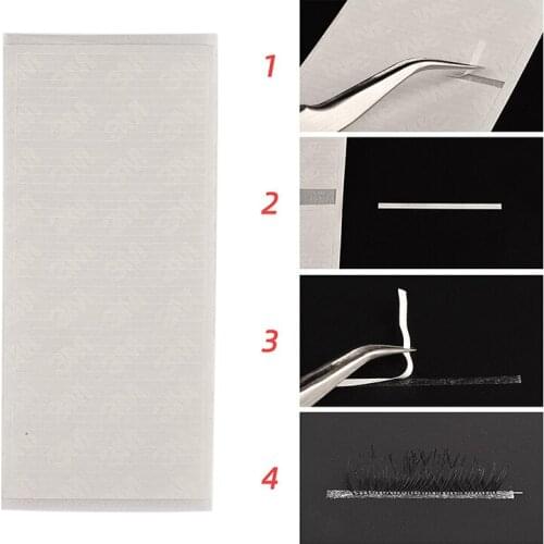 Hot 250 strips easy fan tapes for volume Eyelash Extension Supplies Volume Lashes Storage Sticky Strip Lash Extension Supplies