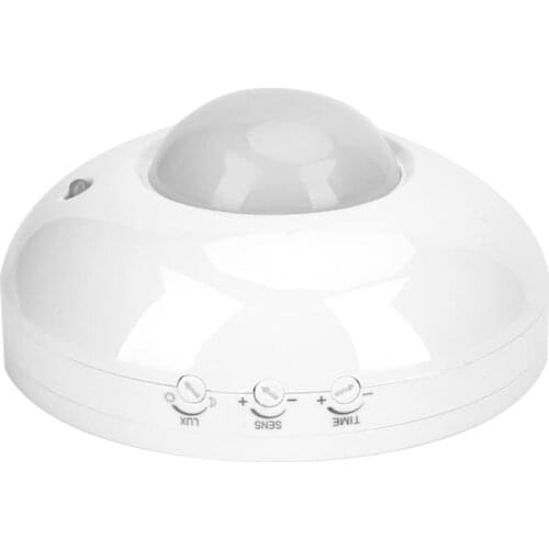 Top Deals Motion Detector LED Light Human Motion Infrared Detector 360 degree Ceiling Installation Corridor Bathroom Ceiling