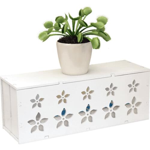 Home Decor Furniture Wire Storage Charger Power Cord Cable Hidden Box Computer Line Finishing Boxes Socket Tow Line Organizer