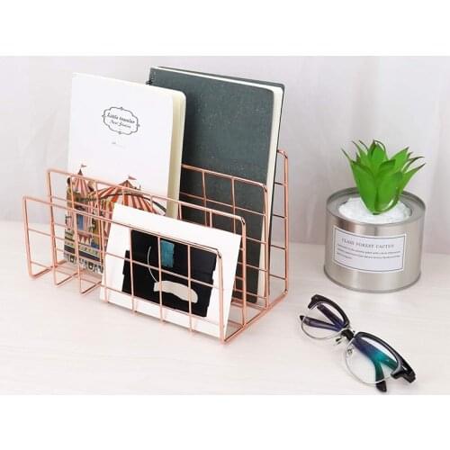 Desktop Mail Organizer, 3-Slot Metal Wire Mail Sorter, Letter Organizer for Letters, Mails, Books, Postcards and More, Mail Hold