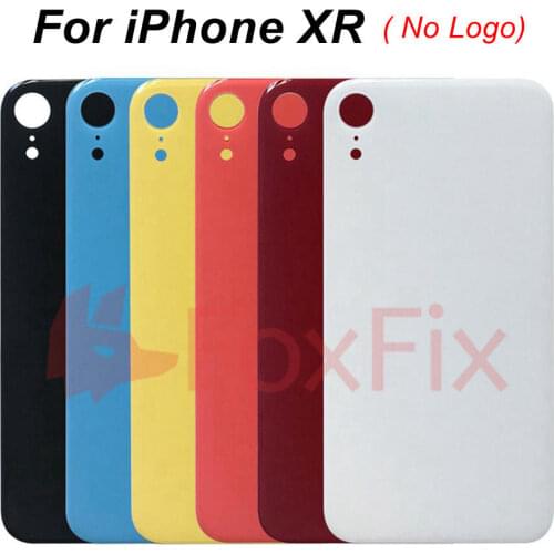 NEW For iPhone XR Battery Cover Back Glass Panel Rear Housing Door Case +Camera Glass Lens Replacement