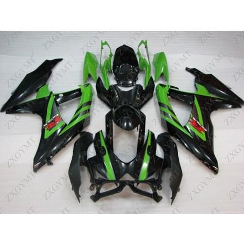 Fairing GSXR750 2008 - 2010 K8 Green Black Motorcycle Fairing GSX R 600 2009 Motorcycle Fairing for Suzuki GSXR600 08 09