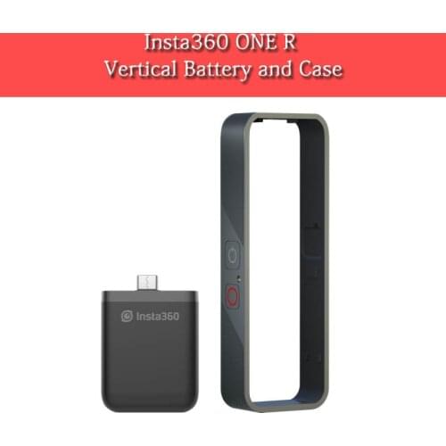 Original Insta360 ONE R Vertical Battery Base with Vertical Bumper Case for Insta360 One R 360 Mod