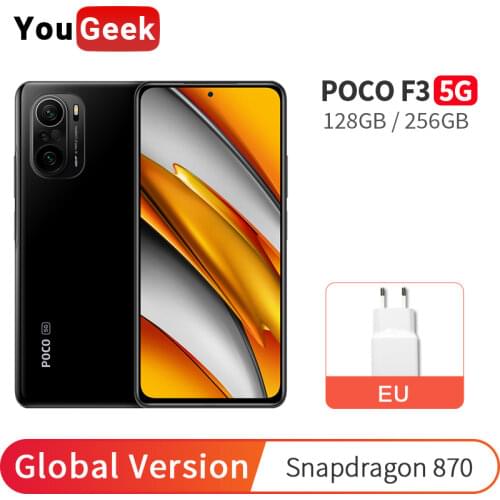 POCO F3 128GB / 256GB Global Version 5G Snapdragon 870 2400x1080 120Hz E4 AMOLED Screen 33W Fast Charge 4520mAh Battery
