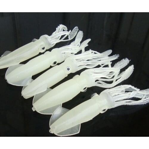 5PCS Luminous Squid Soft Bait Octopus Soft Bait Fishing Lure Tackle Jig Hooks Tackle Saltwater Baits Fishing Lure рыбалка снасти