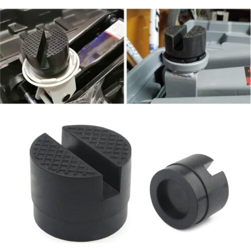 Floor Slotted Car Rubber Jack Pad Frame Protector Adapter Jacking Disk Pad Tool for Pinch Weld Side Lifting Disk new