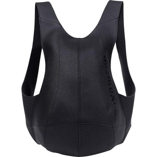 2020 New Backpack for Man Women Leather Bagpack Black Anti-theft Backpacks Unisex Mochilas Casual Large Schoolbag For Teenagers