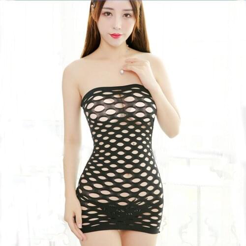 Gauze sex appeal big hole bag buttock sex pajamas