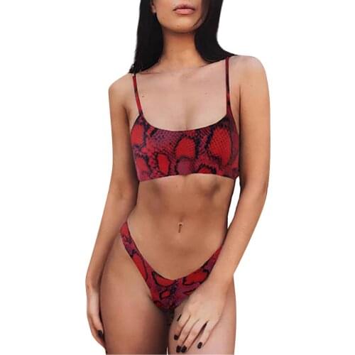Sexy Brazilian Swimsuit Women Bandeau Bandage Bikini Set Push-up Brazilian Swimwear Beachwear Swimsuit Bikinis 2021 Mujer
