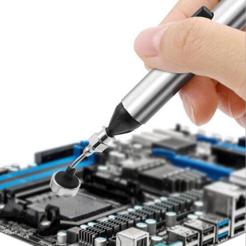 IC BGA Vacuum Sucking Suction Pen Remover Sucker Pump IC BGA Tweezer Pick Up Tool Solder Desoldering With 3 Suction Headers