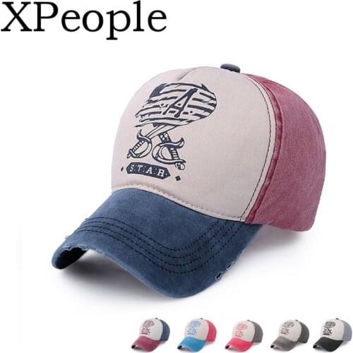 XPeople Classic Washed Navy Chevy Bowtie Hat Washed Cotton Truck Chevrolet Cap Unisex Fitted Baseball Cap