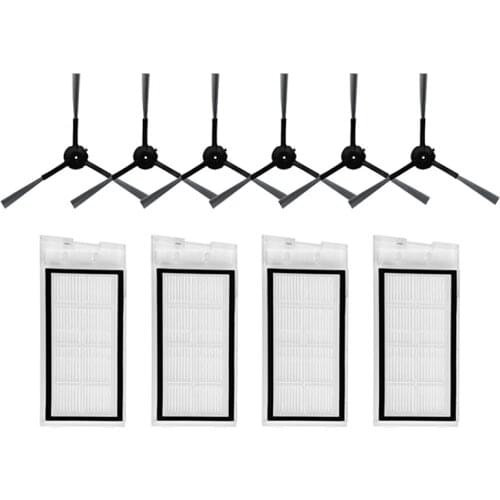 10Pcs For Roidmi EVE Plus Robot Vacuum Cleaner HEPA Filter Side Brush Replacement Accessories Parts