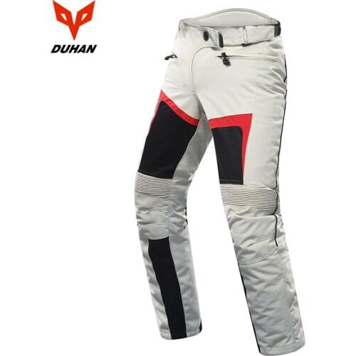 DUHAN Women Summer Breathable Mesh Motorcycle Pants Mountain Cycling Motocross Trousers with protect kneepad