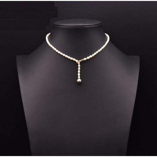 2021 Natural Baroque Freshwater Pearl Handmade Pearls Pendant Necklace Women Wedding Party Gift Fashion Fine Jewelry Accessories